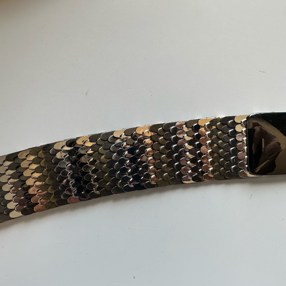BCBG MaxAzria Multi Metal Stretch belt